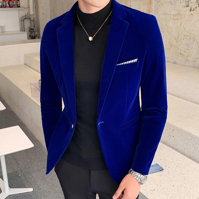 Shop Velvet Slim Fit Blazer - Men's Formal Evening Jacket