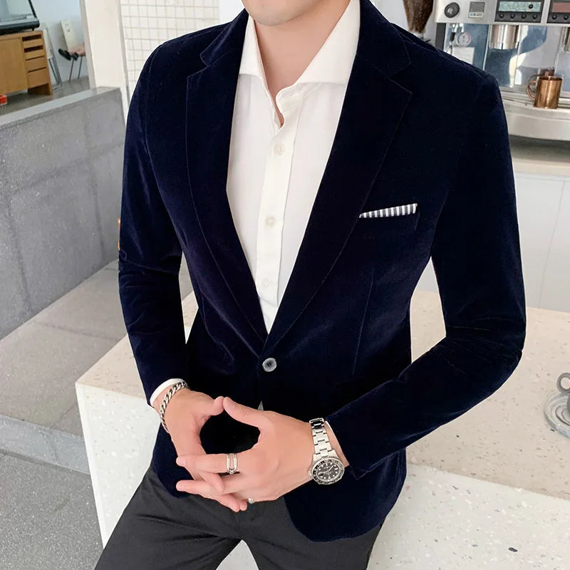 Shop Velvet Slim Fit Blazer - Men's Formal Evening Jacket