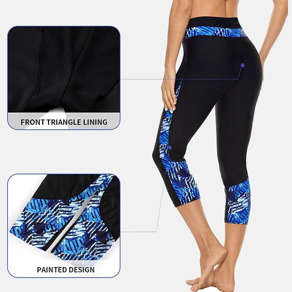 Women's High Waist Swim Capris NordRush