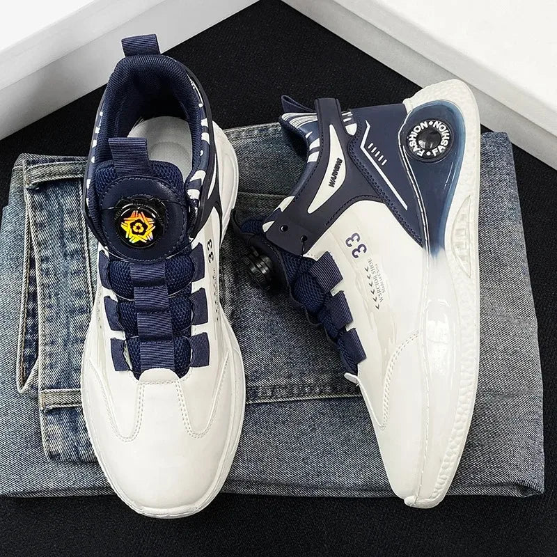 Men’s Comfy Buckle Sneakers – Non-Slip & Durable
