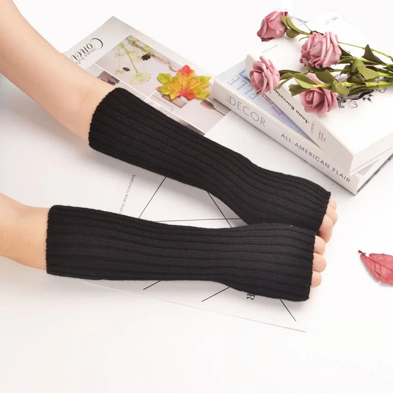 30cm Knit Fingerless Arm Warmers