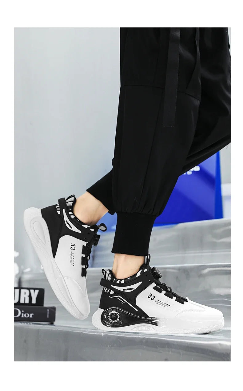 Men’s Comfy Buckle Sneakers – Non-Slip & Durable
