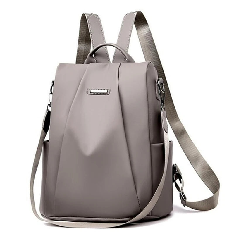 Shop Women's Multifunction Nylon Backpack - Casual, Solid Color, Detachable Strap