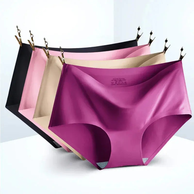 Comfy Mid-Waist Ice Silk Panties Set (3 Pack) NordRush