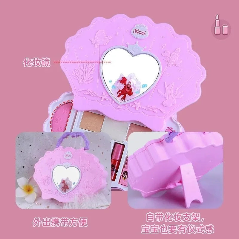 Disney Princess frozen 2 Original real Makeup Toy Set Girl Gift Playhouse Fashion Toys