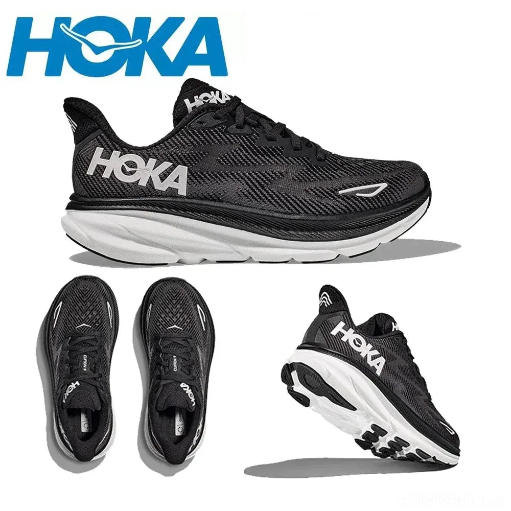 HOKA Clifton 9 Lightweight Cushion Running Shoes – Breathable & Road-Ready