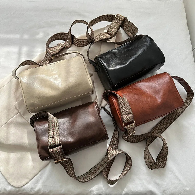 Shop Vintage PU Leather Boston Women's Crossbody Handbag and Purse