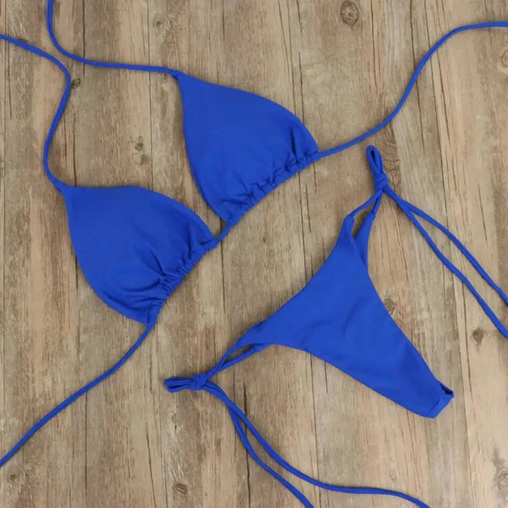 Solid Color Sexy 2-Piece Bikini Set NordRush