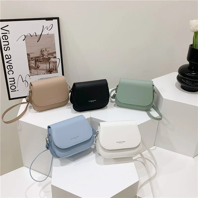 Shop Vintage Saddle Crossbody Bag - PU Leather Women's Luxury Handbag & Purse