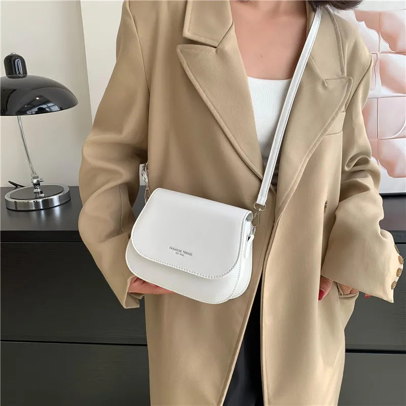 Shop Vintage Saddle Crossbody Bag - PU Leather Women's Luxury Handbag & Purse
