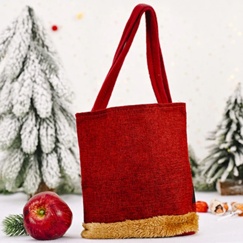 Shop 20PCS Festive Gift Tote Bags - Snowman & Bear Designs