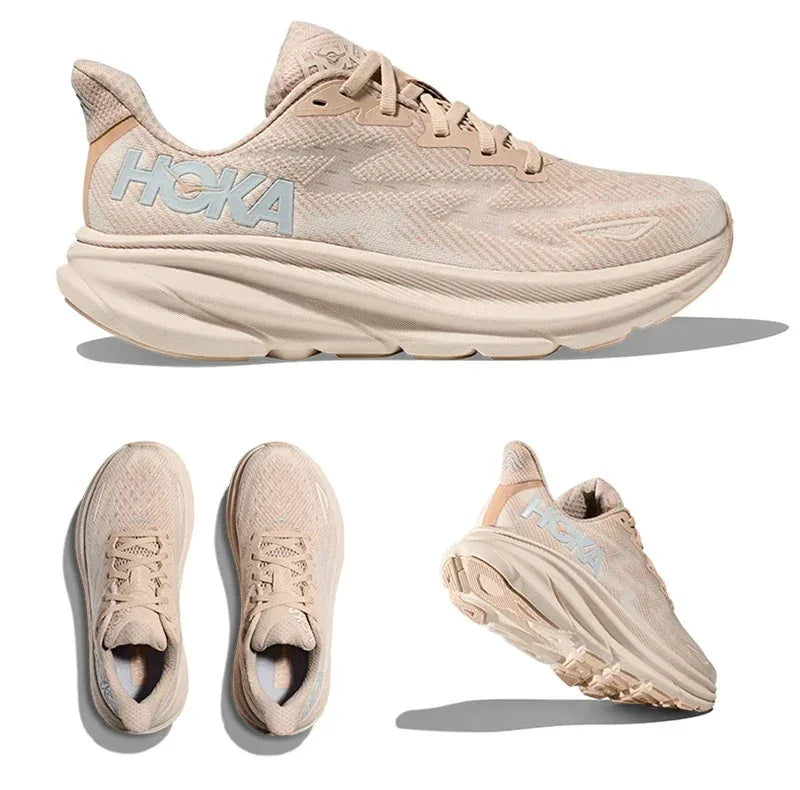 HOKA Clifton 9 Lightweight Cushion Running Shoes – Breathable & Road-Ready