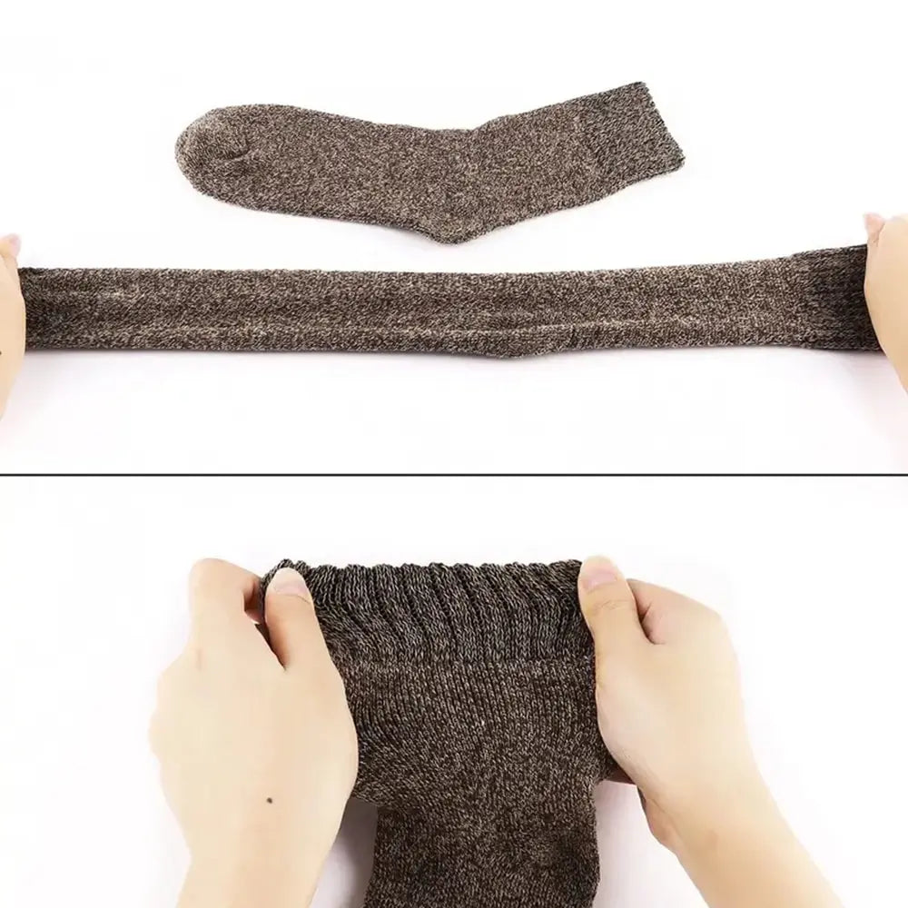Men’s & Women’s Winter Wool Socks - 5-Pack Soft & Warm