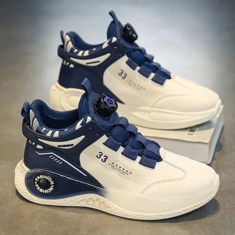 Men’s Comfy Buckle Sneakers – Non-Slip & Durable