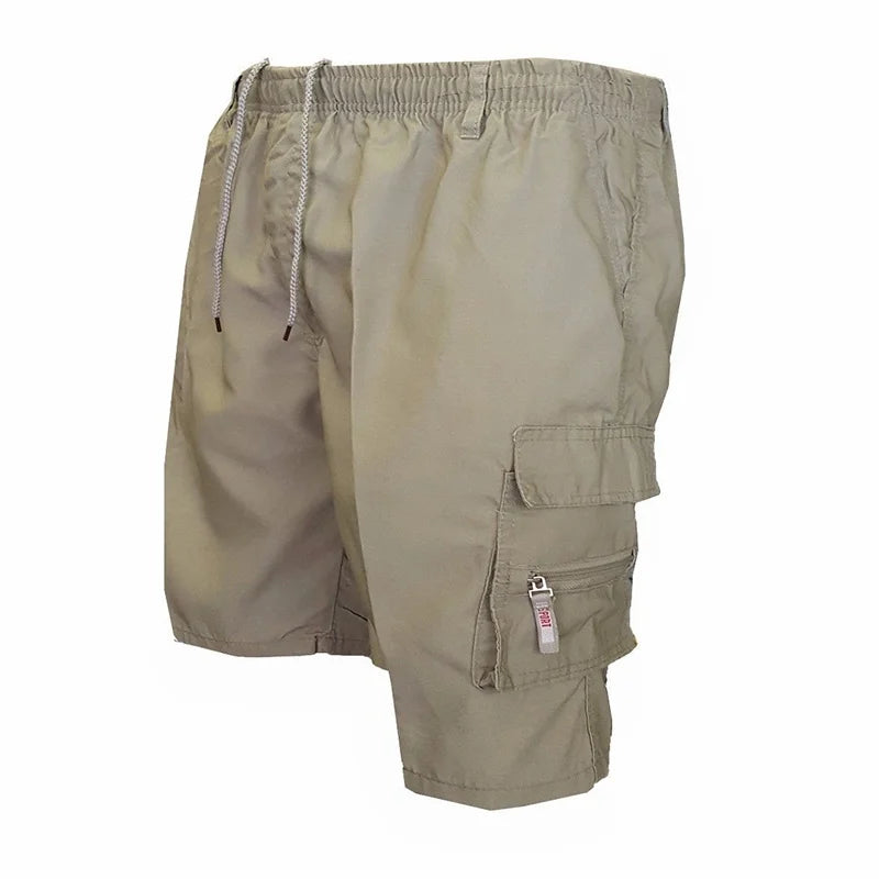Fashion Men's Cargo Shorts Mens Tactical Short Pants Casual Big Pocket Sports Slacks Cargo Panels Trousers Plus Size for Male