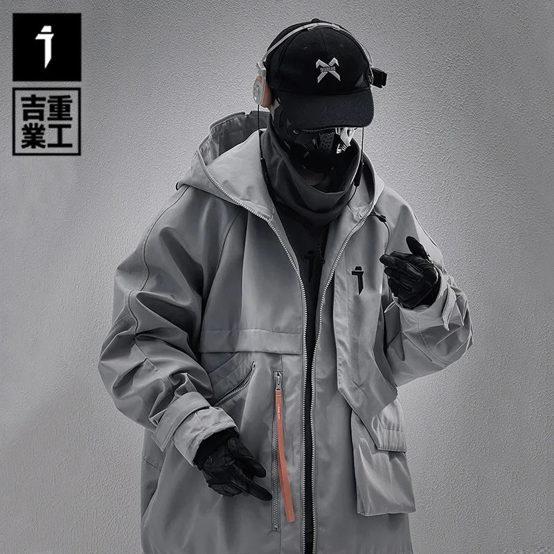 11 BYBB'S DARK 2024 Functional Cargo Jacket Techwear Men Spring Function Tactical Windbreaker Coats Loose Jackets Streetwear