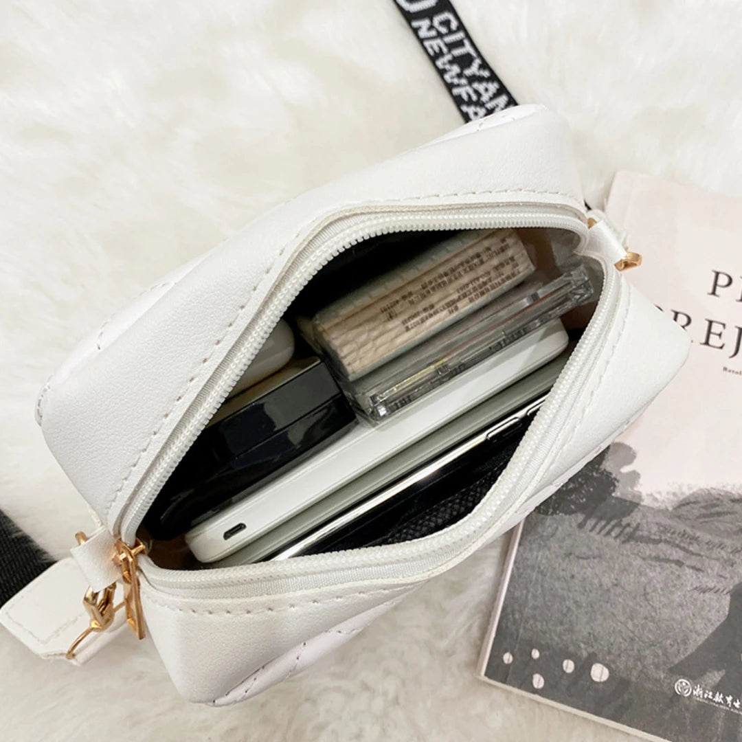 Shop Chic Leather Woven Crossbody Shoulder Bag for Women