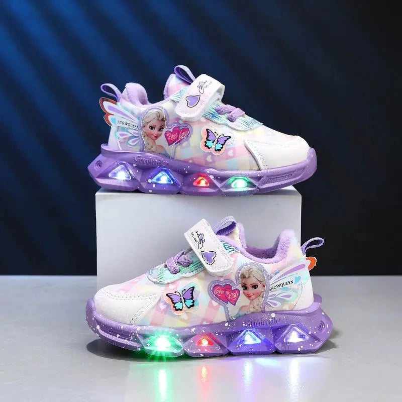 Frozen Non- Slip LED Sneakers for Girls