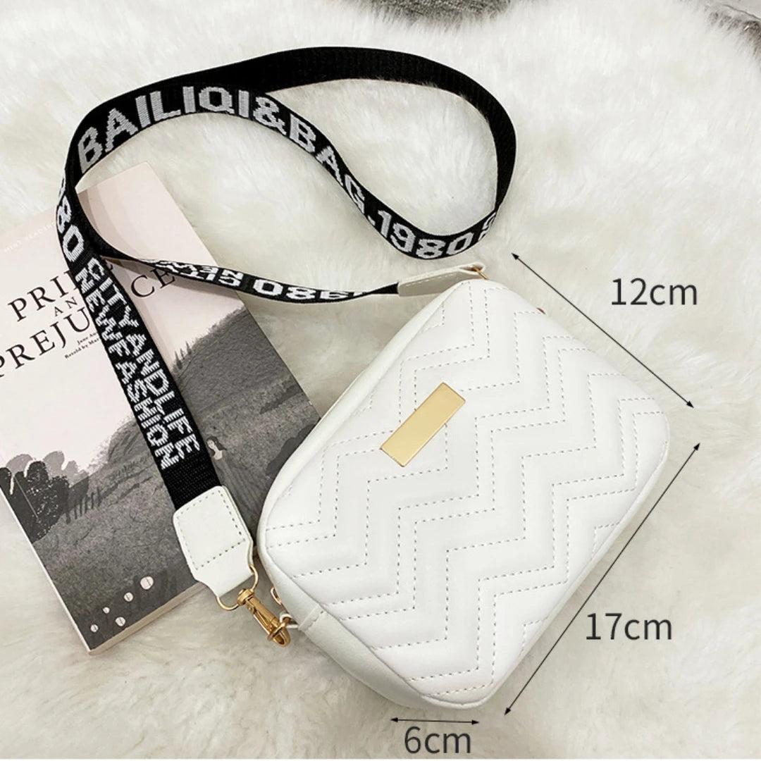 Shop Chic Leather Woven Crossbody Shoulder Bag for Women