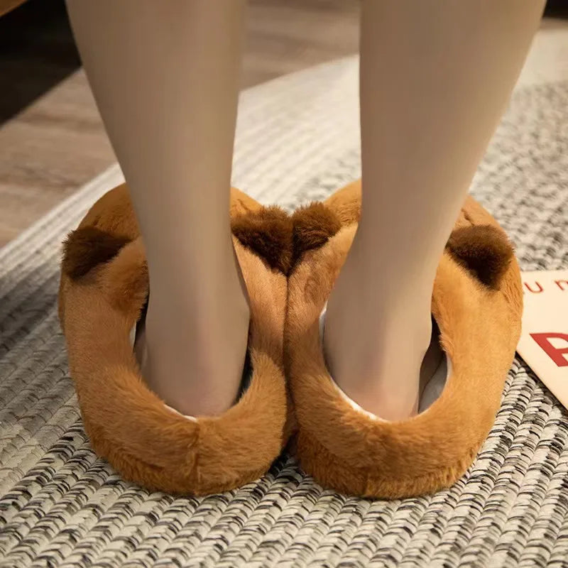 Cozy Plush Home Non-Slip Slippers