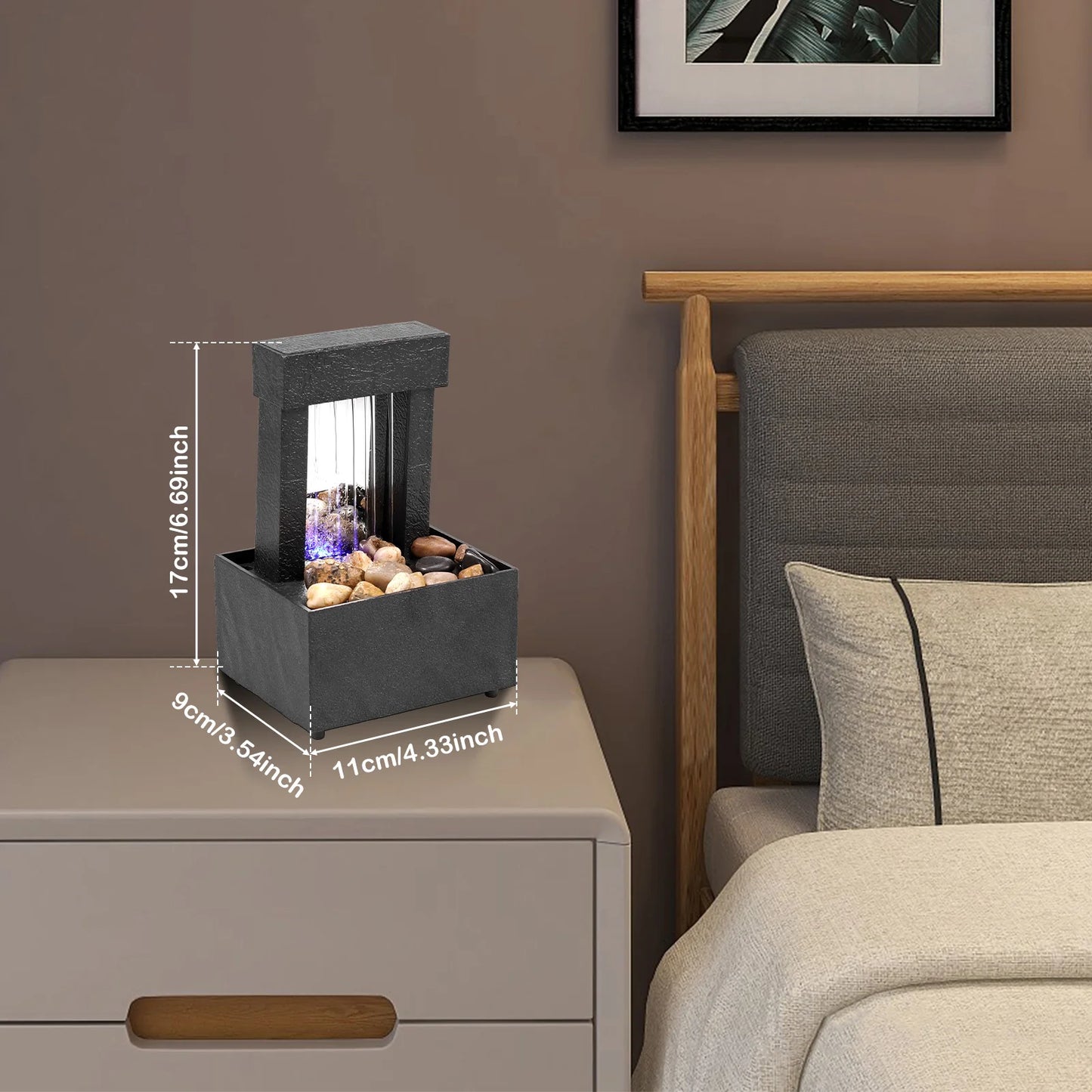 Shop USB-Powered Mini Fountain Ornament - Perfect Indoor Gift