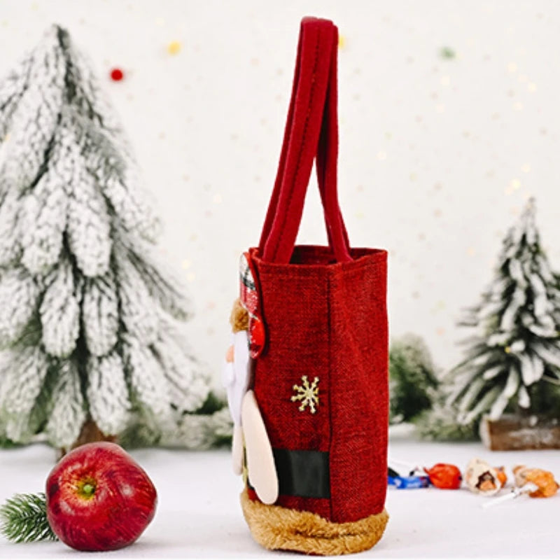 Shop 20PCS Festive Gift Tote Bags - Snowman & Bear Designs