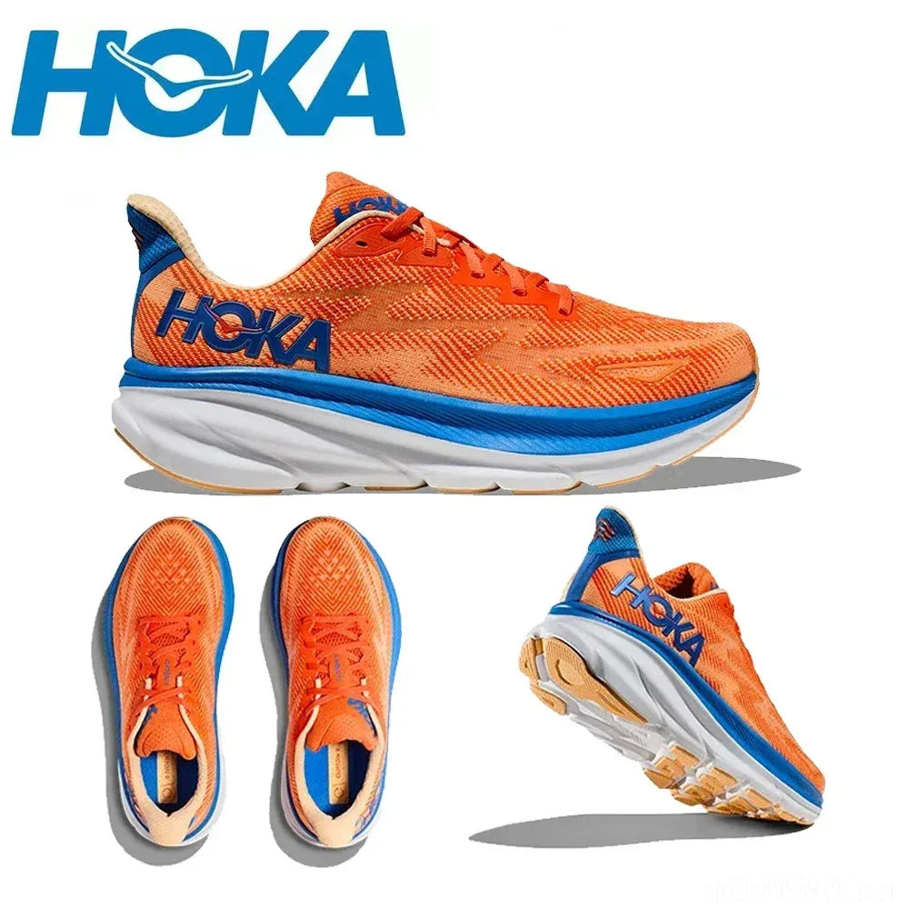 HOKA Clifton 9 Lightweight Cushion Running Shoes – Breathable & Road-Ready