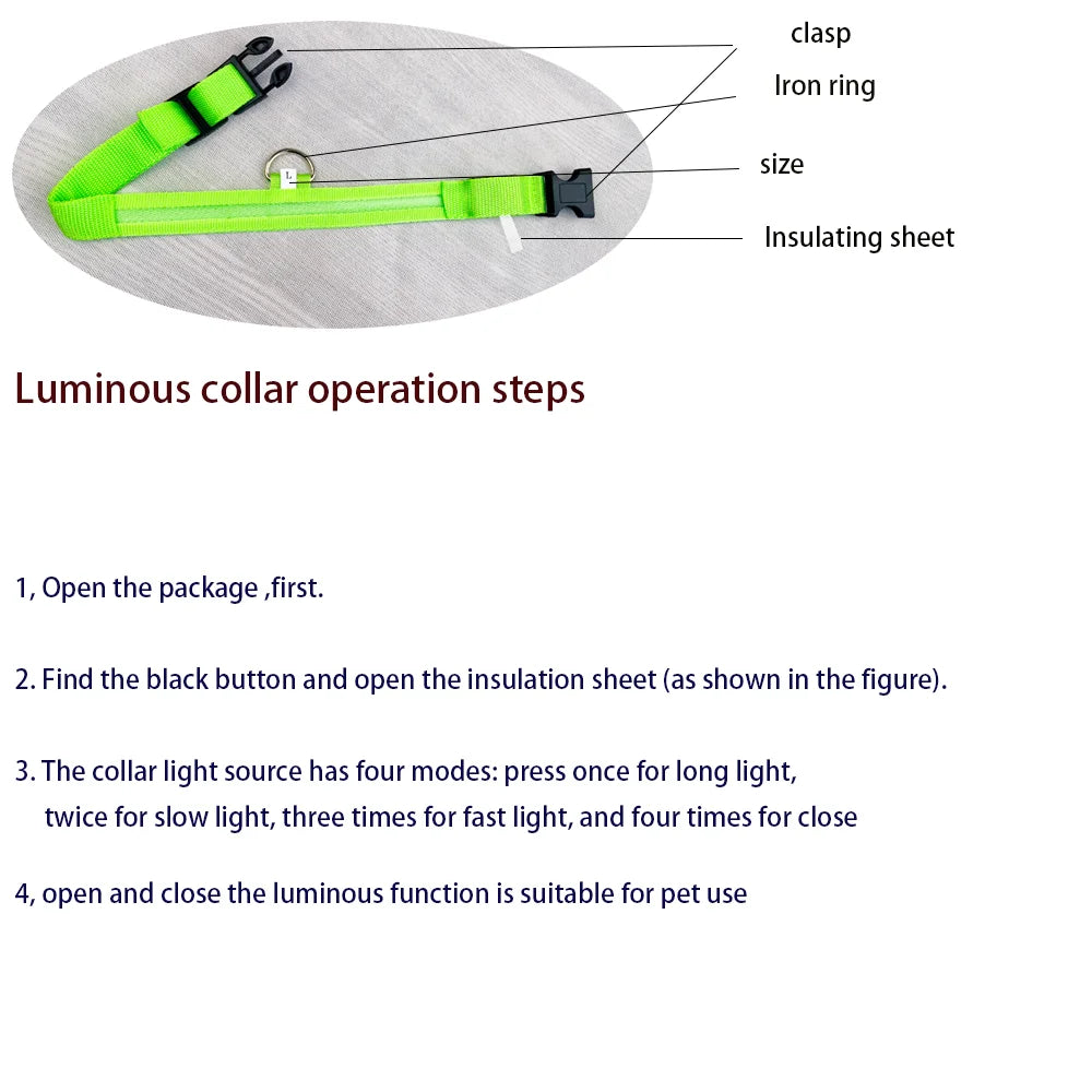 Shop LED Glow Dog Leash & Collar Set