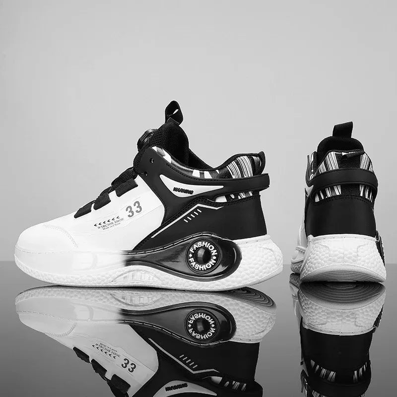 Men’s Comfy Buckle Sneakers – Non-Slip & Durable