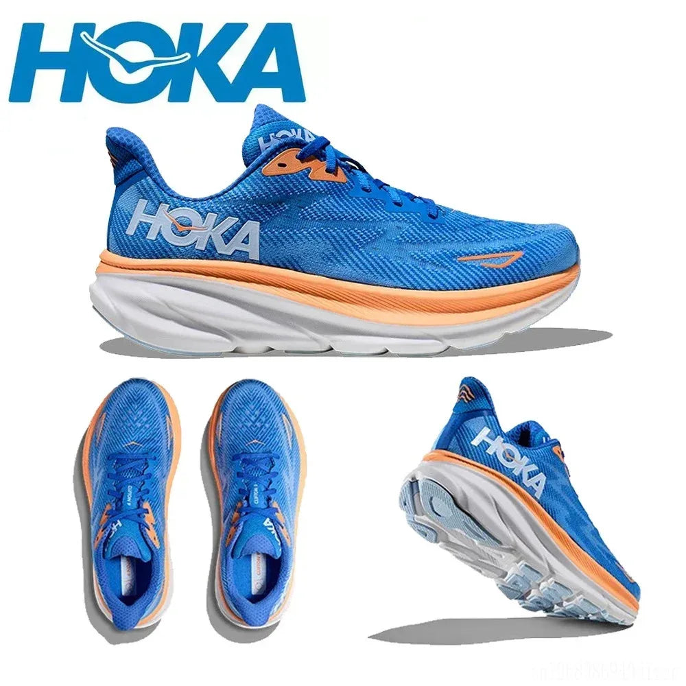 HOKA Clifton 9 Lightweight Cushion Running Shoes – Breathable & Road-Ready