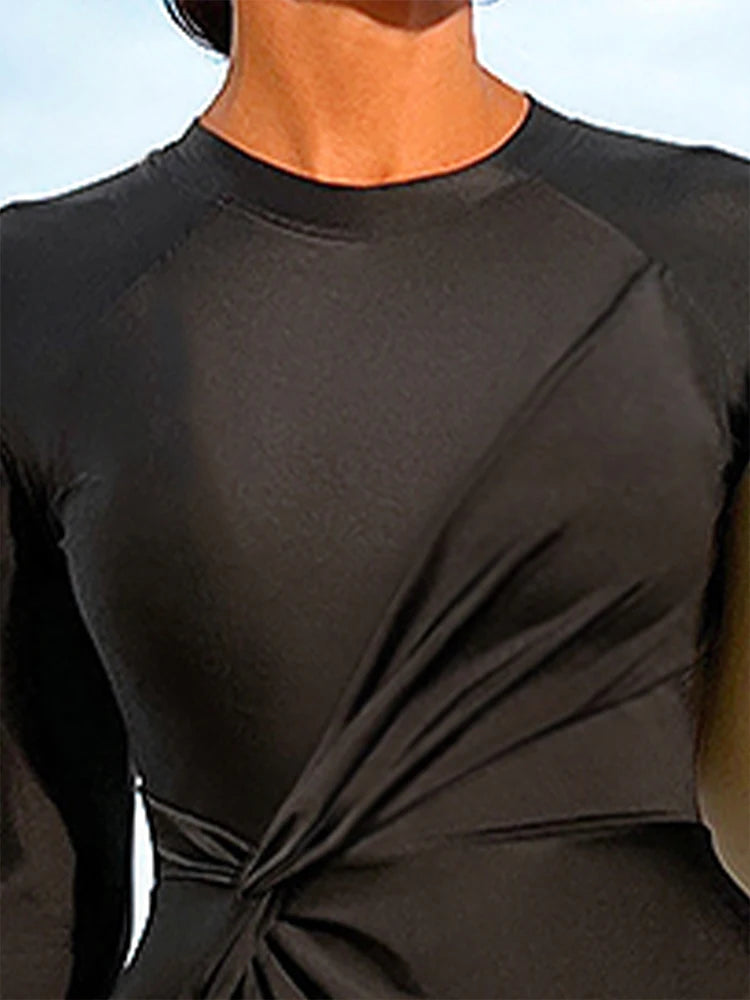 Modest Black Full-Cover Swimsuit