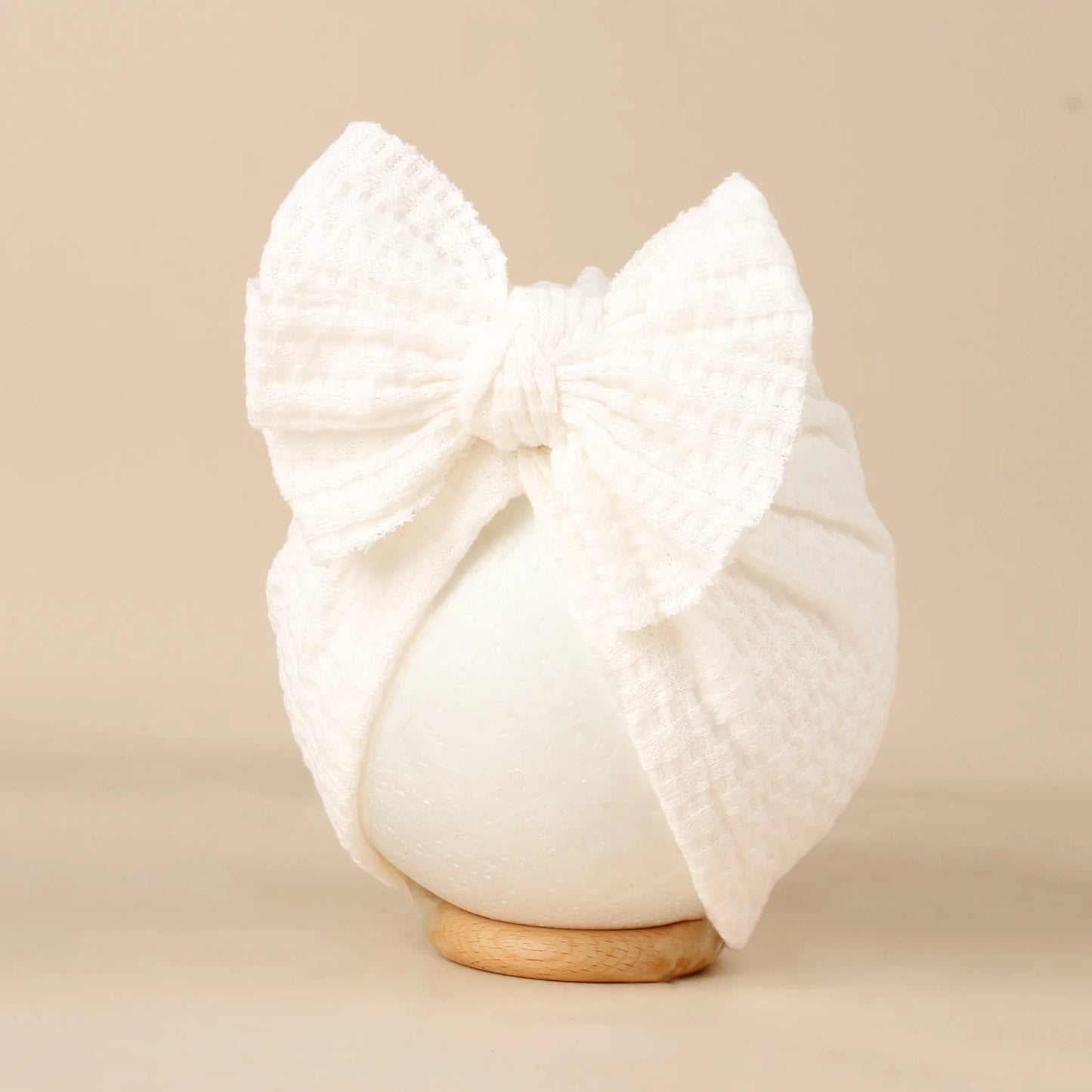 Lovely Bowknot Knitted Baby Hat Cute Solid Color Baby Girls Turban Hat Soft Newborn Infant Cap Accessories Beanies Head Wraps
