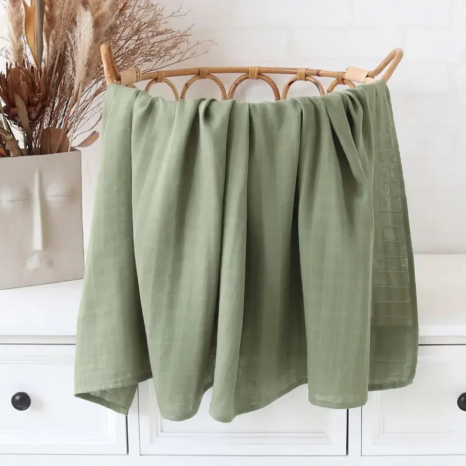 Bamboo Swaddle Blanket Baby Blankets Newborn Muslin Blanket Organic Cotton Soft New Born Wrap 5 Petal Flower for Spring