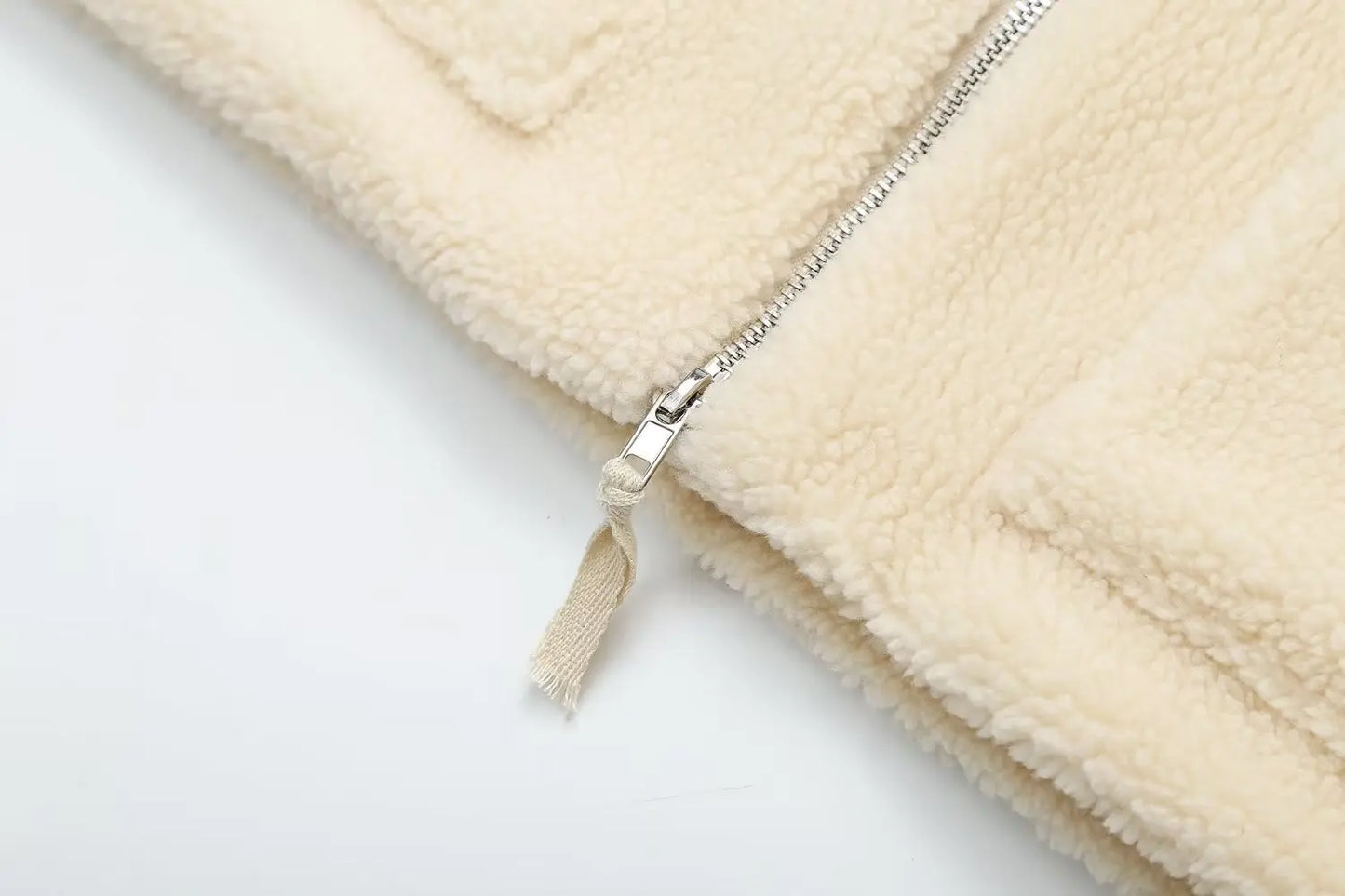 Shop Women's Oversized Teddy Fleece Coat - Warm Plush Lamb Wool Jacket