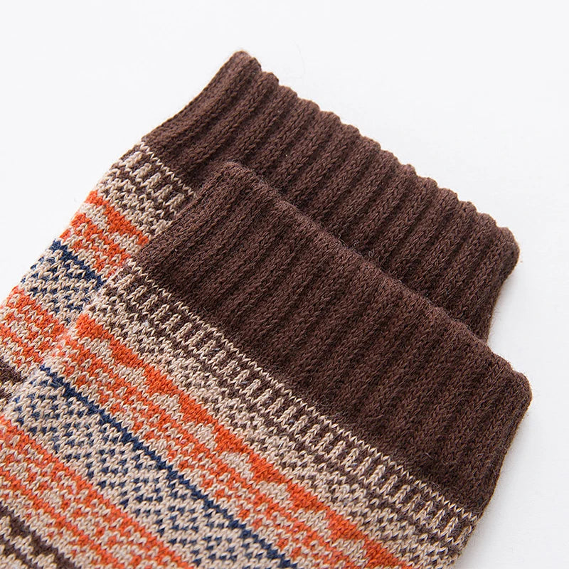 5 Pairs Winter Men's Thicken Sheep's Wool Socks
