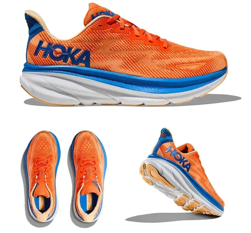 HOKA Clifton 9 Lightweight Cushion Running Shoes – Breathable & Road-Ready