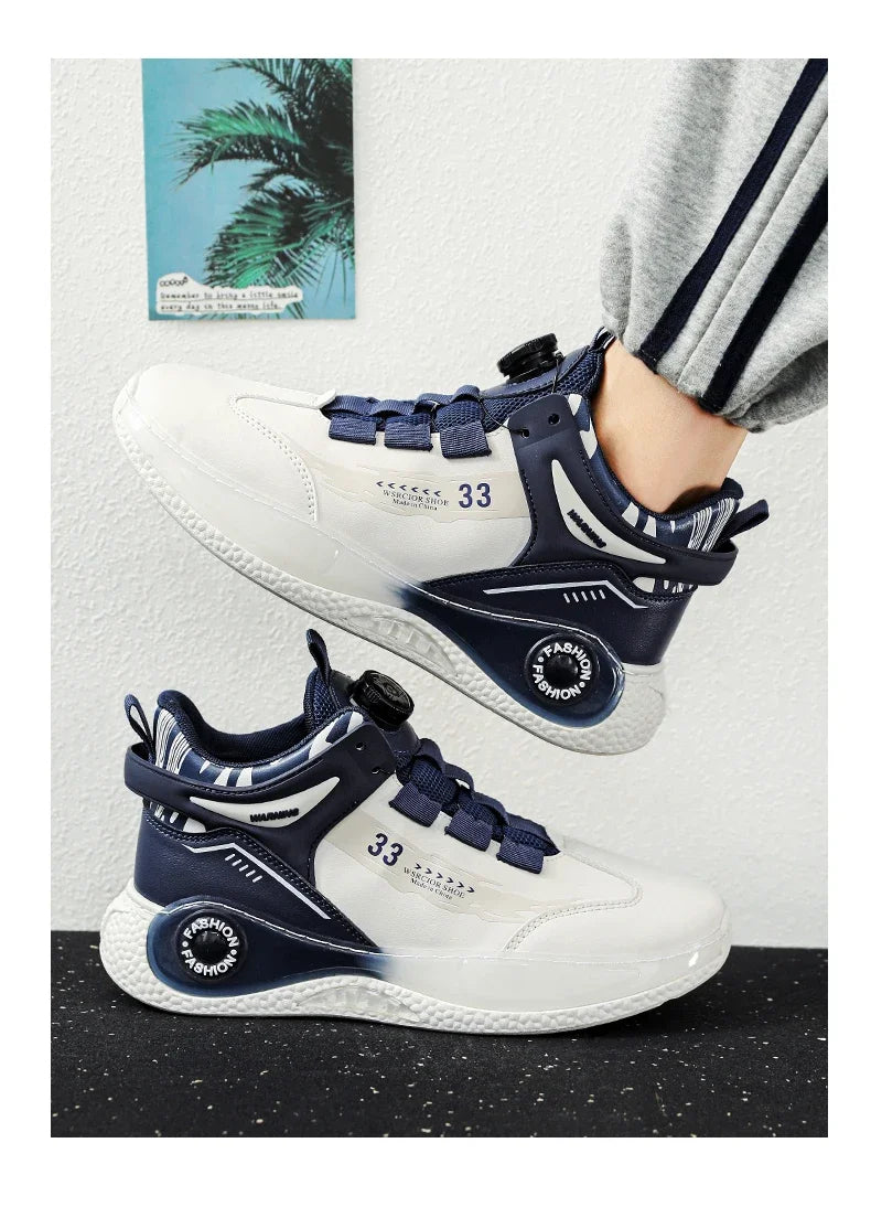 Men’s Comfy Buckle Sneakers – Non-Slip & Durable