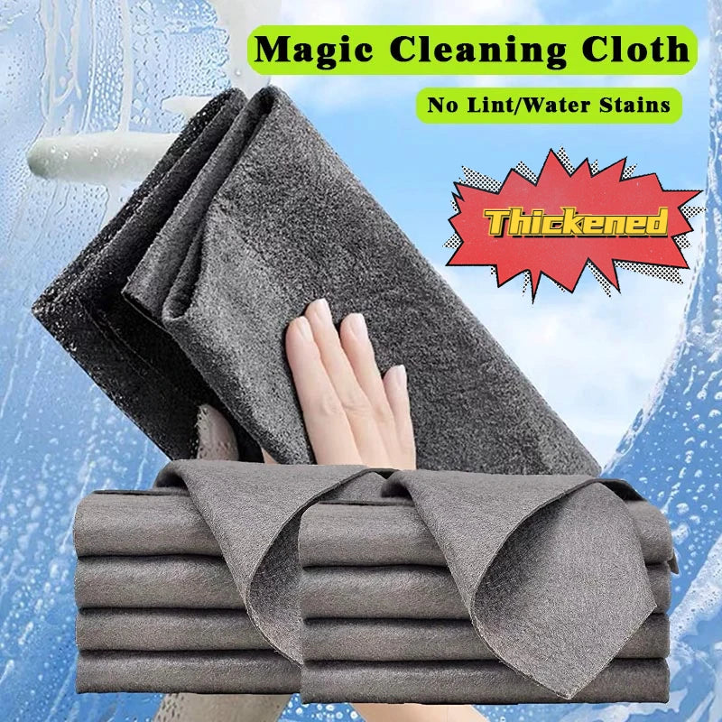 Shop Thickened Magic Cleaning Cloth - Streak-Free, Reusable Glass & Window Towel