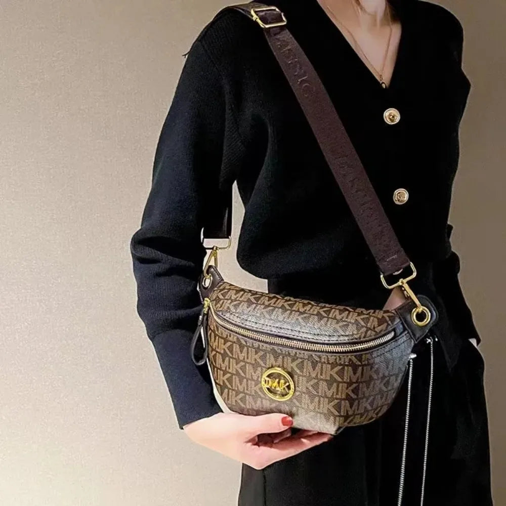 Shop Vintage Printed Leather Crossbody Bag with Adjustable Strap