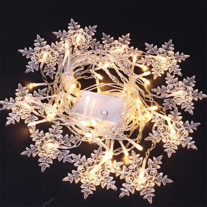 Shop 3.2M LED Snowflake Curtain Lights - Waterproof Holiday Decor