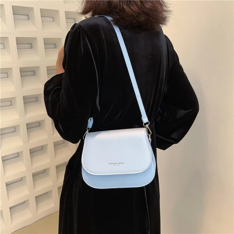 Shop Vintage Saddle Crossbody Bag - PU Leather Women's Luxury Handbag & Purse