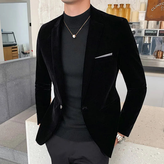 Shop Velvet Slim Fit Blazer - Men's Formal Evening Jacket