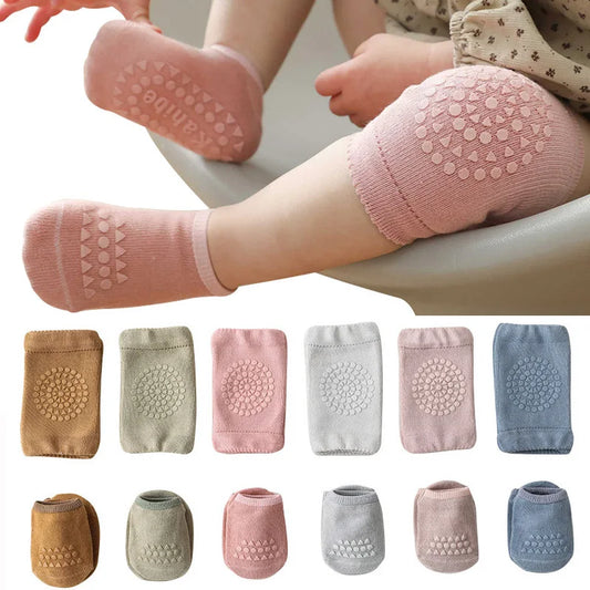 Baby Knee Pads & Anti-Slip Socks Set - Crawling Safety for Boys & Girls