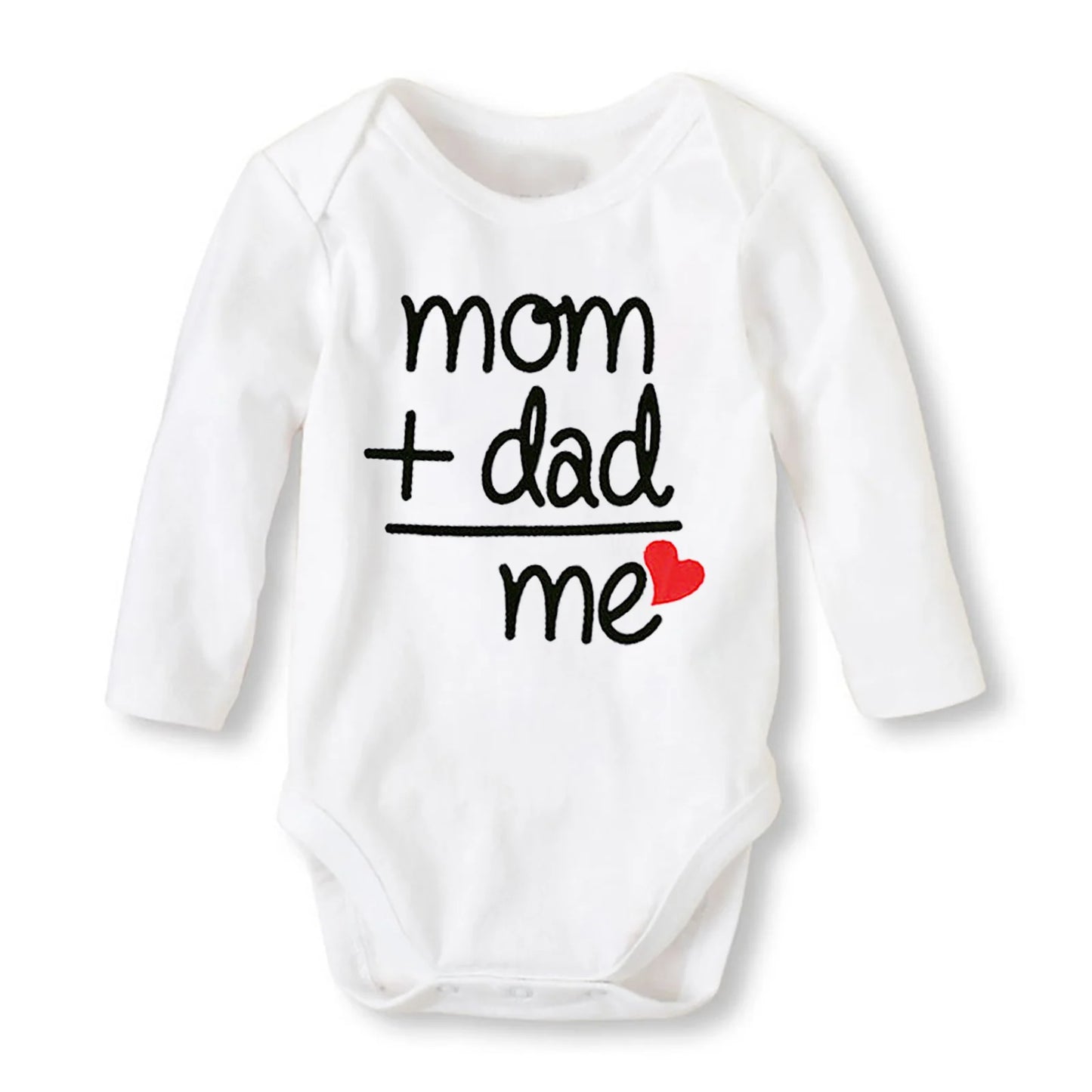 Baby Boys Girls Romper Cotton Long Sleeve Letter Print I Love Mom & Dad Jumpsuit Infant Clothing Newborn Baby Clothes