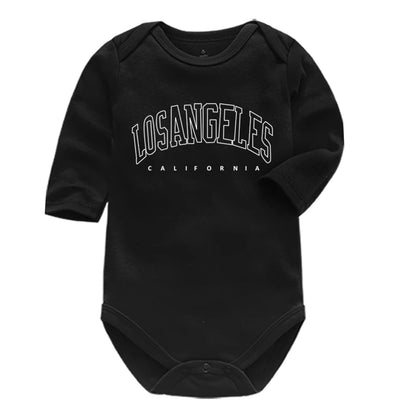 Baby Boys Girls Romper Cotton Long Sleeve Letter Print I Love Mom & Dad Jumpsuit Infant Clothing Newborn Baby Clothes