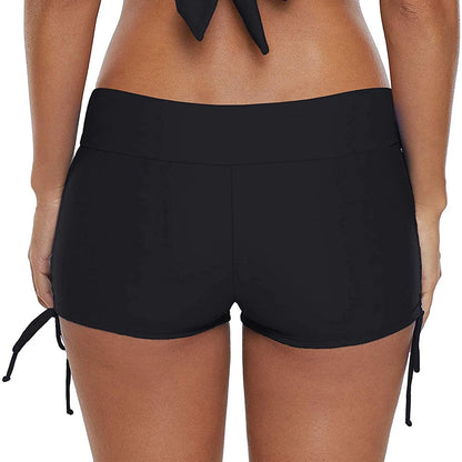 Shop High-Waist Adjustable Swim Shorts for Women