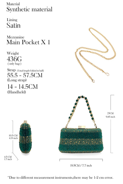 Stylish Ladies' Green Heel & Purse Set