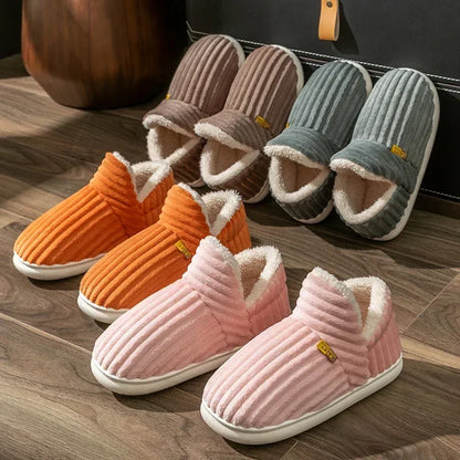 Winter Couple Plush Slippers- Cozy Non-Slip