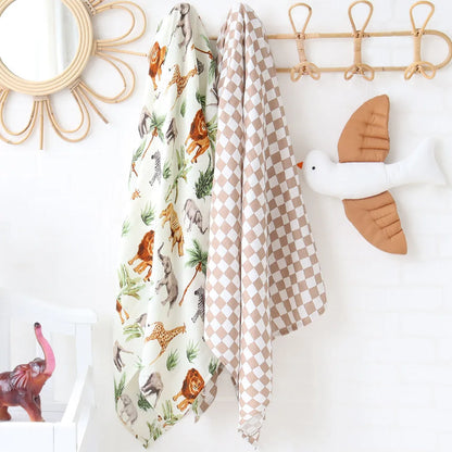 Bamboo Swaddle Blanket Baby Blankets Newborn Muslin Blanket Organic Cotton Soft New Born Wrap 5 Petal Flower for Spring