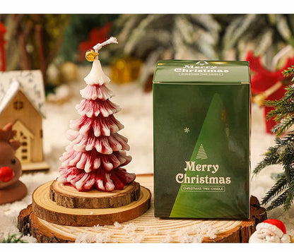 New Creative Christmas Tree Aromatherapy Candle Soybean Wax Scented Candle New Year Navidad Party Gifts Xmas Home Decoration